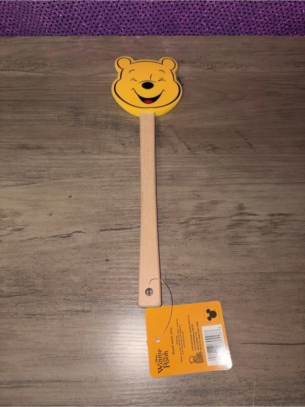 🏝️🎉 Disney Winnie the Pooh Mini Wooden Spatula NWT Kitchen Utensil